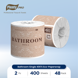[PLBT-016NN] PLENTY PRO BATHROOM SINGLE 400`S ECO-PAPERWRAP WH FSC MIX 70%