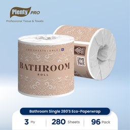[PLBT-052NN] PLENTY PRO BATHROOM SINGLE 280`S ECO-PAPERWRAP WH FSC MIX 70%