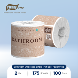 [PLBT-012NN] PLENTY PRO BATHROOM EMBOSSED SINGLE 175`S ECO-PAPERWRAP WH FSC MIX 70%
