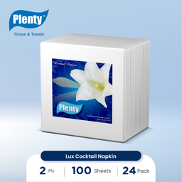 [PLCN-004NN] PLENTY LUX EMBOSSED COCKTAIL NAPKIN 100`S FSC MIX 70%