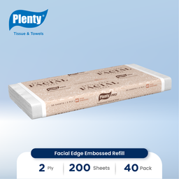 [PLFT-019NN] PLENTY PRO FACIAL EDGE EMBOSSED REFILL 50`S WH FSC MIX 70%