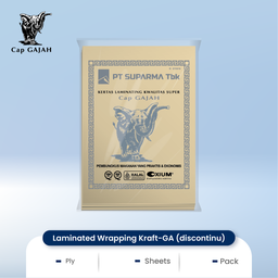 [2B-00039] Laminated Wrapping Kraft-GA @ 25 pack @ 250 sh HS Code LWK (in sheet) : 4810.99.90