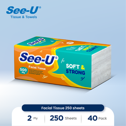 [SUFT-041NN] SEE-U FUN FACIAL TISSUE 250`S FSC MIX 70%